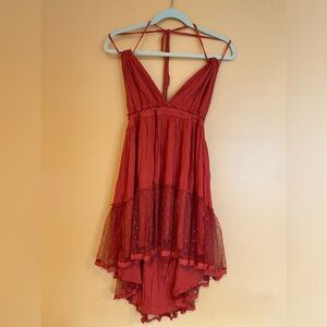 Free People Style Halter Summer Dress Sm
